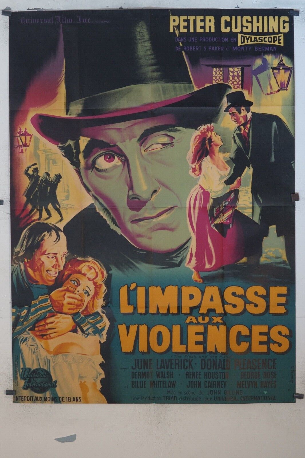 IMPASSE AUX VIOLENCES (L’) movie poster original, 120x160, John Gilling,
