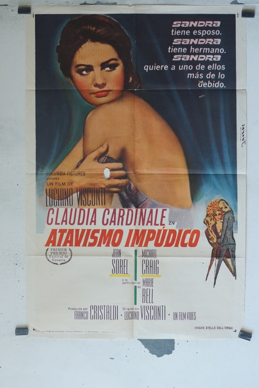 ATAVISMO IMPUDICO POSTER ORIGINAL VINTAGE 70x100 CLAUDIA CARDINALE – LUCHINO