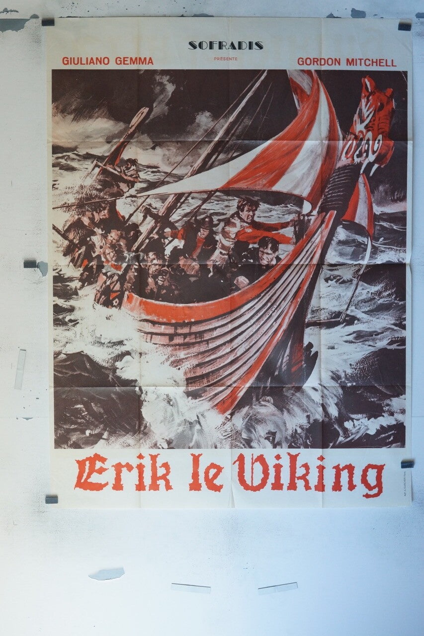 ERIK LE VIKING POSTER ORIGINAL 120x160 GIULIANO GEMMA