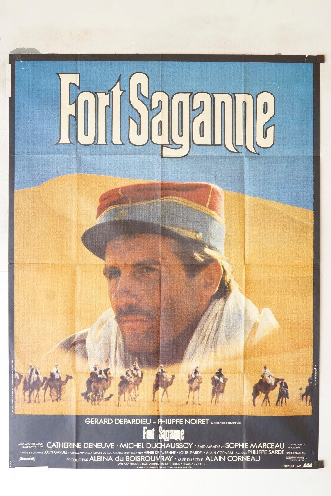 FORT SAGANE MOVIE POSTER ORIGINAL 120x160 GERARD DEPARDIEU