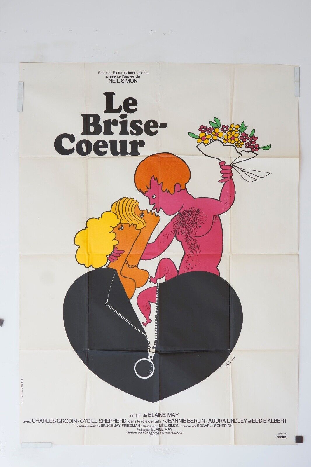 LE BRISE-CŒUR MOVIE POSTER ORIGINAL 120x160 CHARLES GRODIN