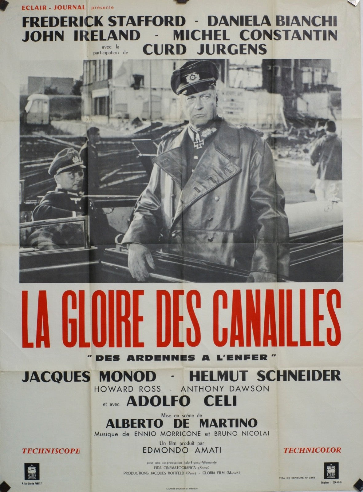 LA GLOIRE DES CANAILLES FREDERICK STAFFORD ORIGINAL MOVIE POSTER 120x160