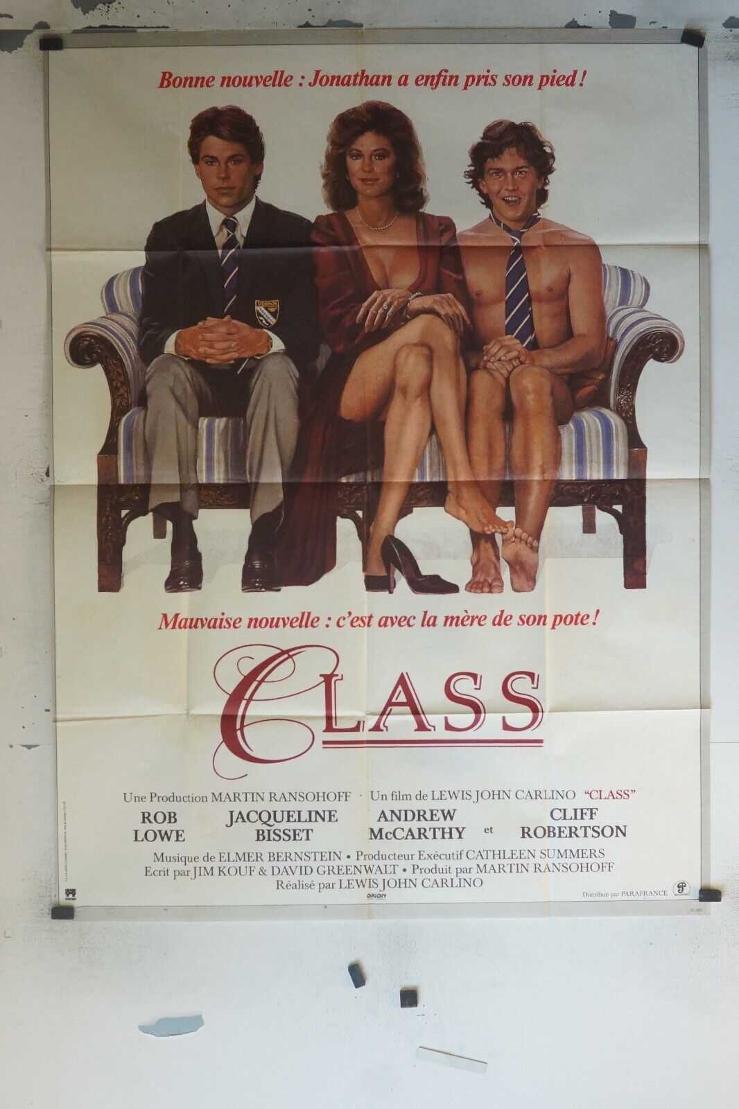 CLASS MOVIE POSTER ORIGINAL (120x160) ROB LOWE