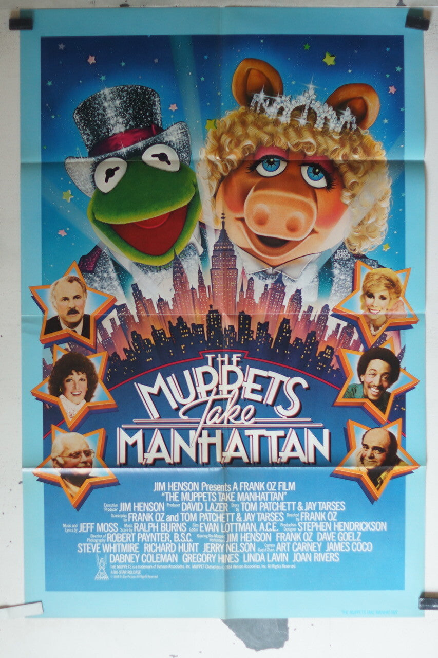 THE MUPPETS TAKE MANHATTAN ORIGINAL MOVIE POSTER 69x103 Jim Henson ,Dave Goelz