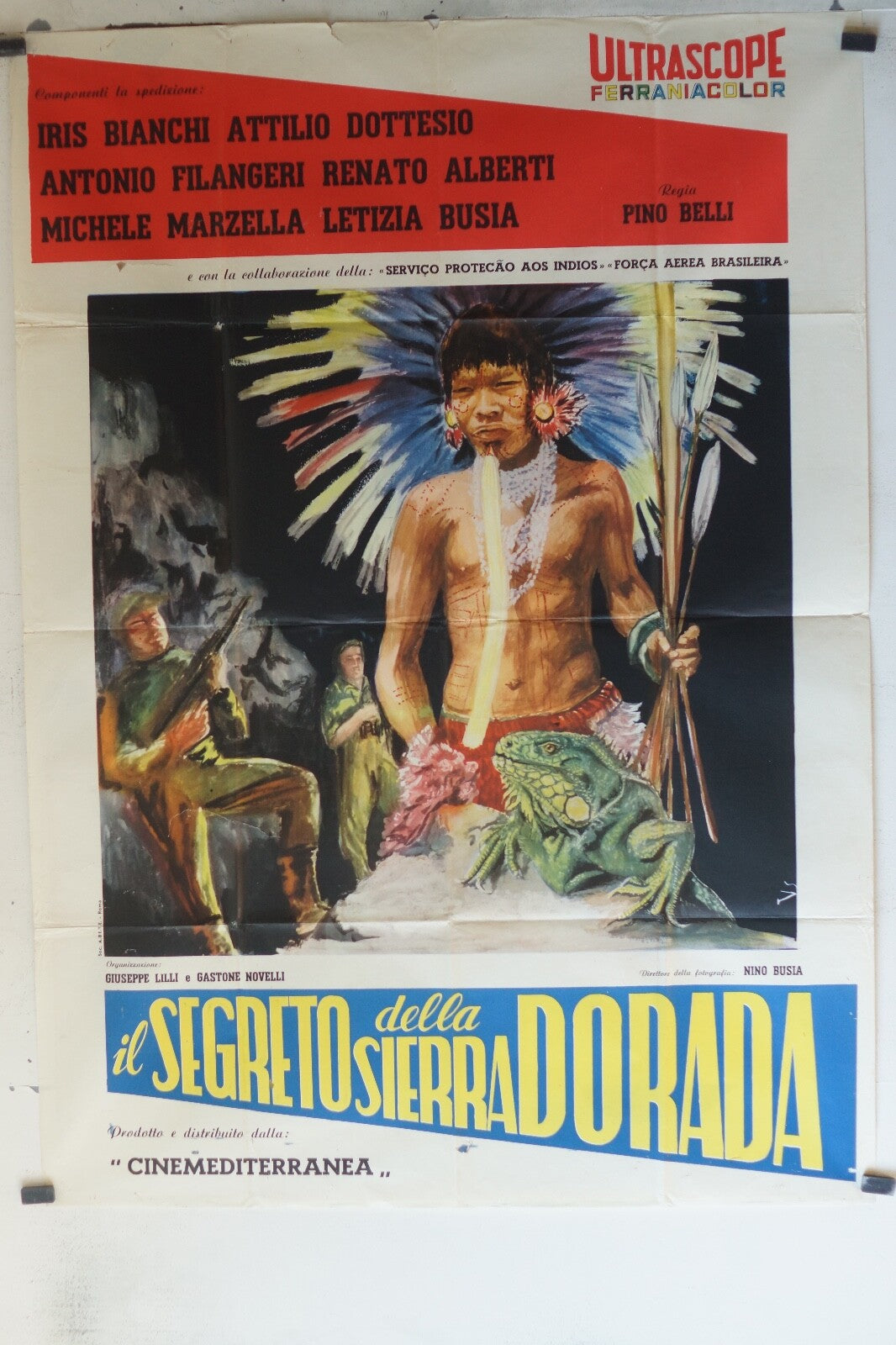 IL SEGRETO DELLA SIERRA DORADA ORIGINAL MOVIE POSTER 97x140 Renato Aliberti
