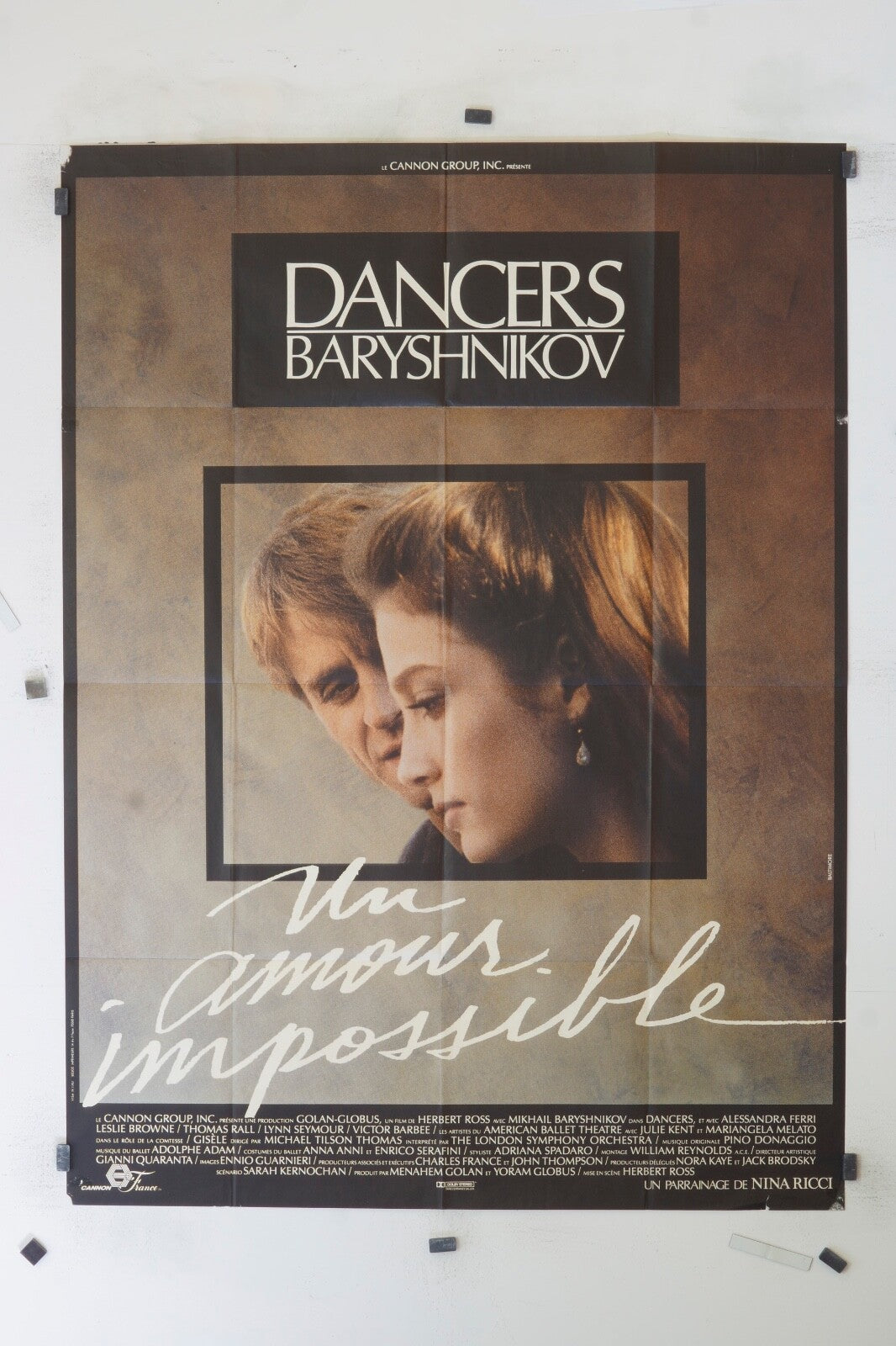 DANCERS BARYSHNIKOV 120x160 ORIGINAL MOVIE POSTER MIKHAIL BARYSHNNIKOVROLAND
