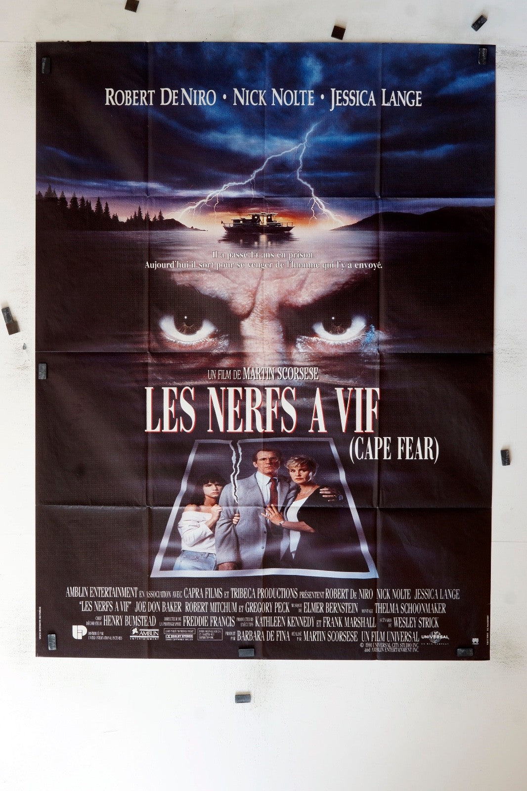 LES NERFS À VIF ROBERT DE NIRO 120x160 ORIGINAL MOVIE POSTER