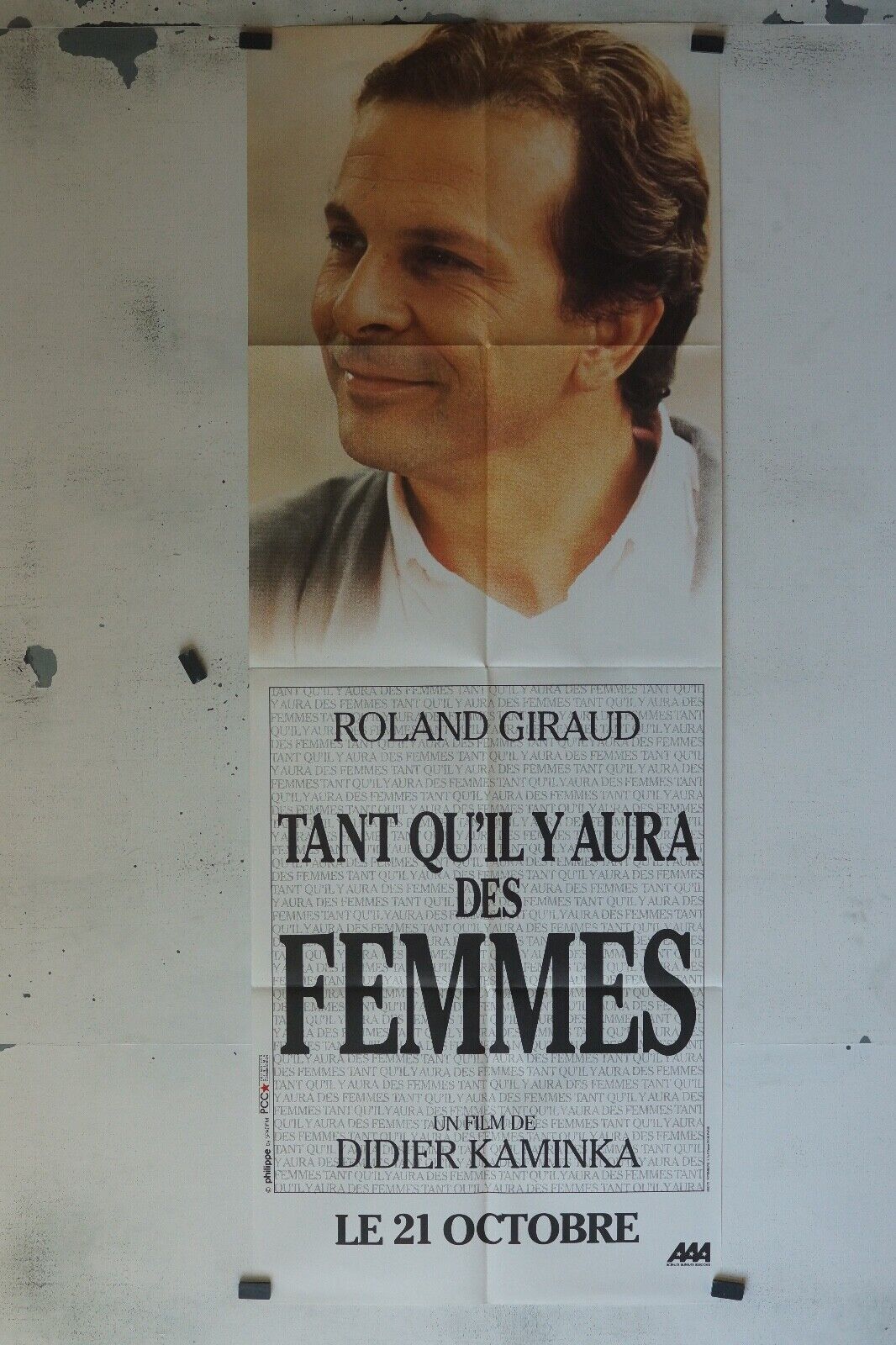 TANT QU’IL Y AURA DES FEMMES MOVIE POSTER ORIGINAL 60x160 ROLAND GIRAUD