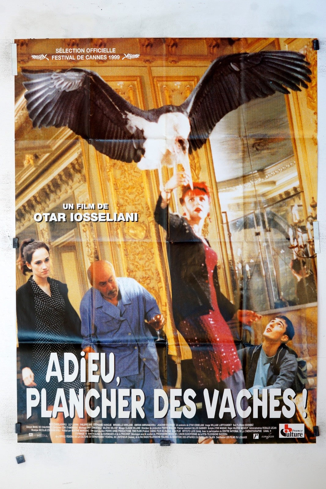ADIEU, PLANCHER DES VACHES ! OTAR IOSSELIANI MOVIE POSTER ORIGINAL 120x160
