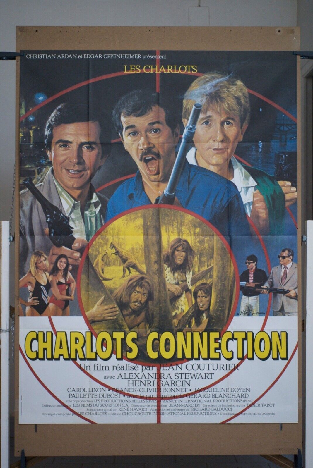 CHARLOTS CONNECTION ORIGINAL MOVIE POSTER 120x160 LES CHARLOTS