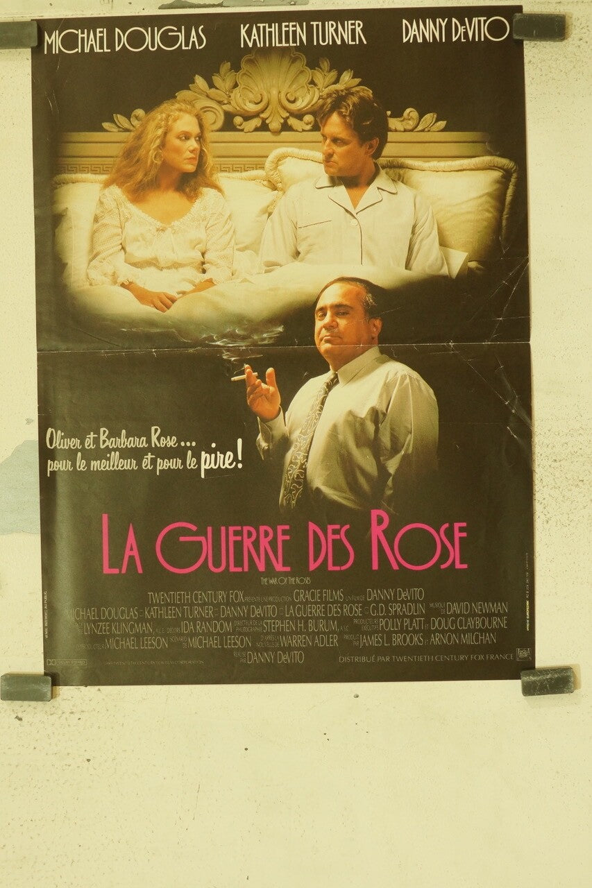 LA GUERRE DES ROSES, MOVIE POSTER ORIGINAL (40X60) MICHAEL DOUGLAS – KATHLEEN
