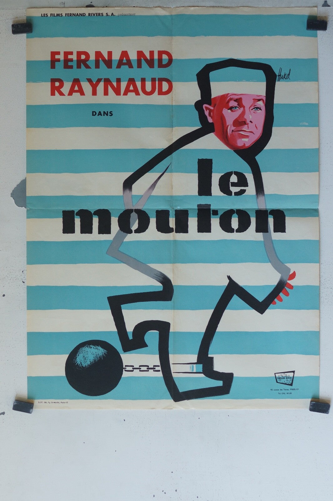 MOUTON (LE) MOVIE POSTER ORIGINAL (60X80) Fernand Raynaud , Danièle Lebrun