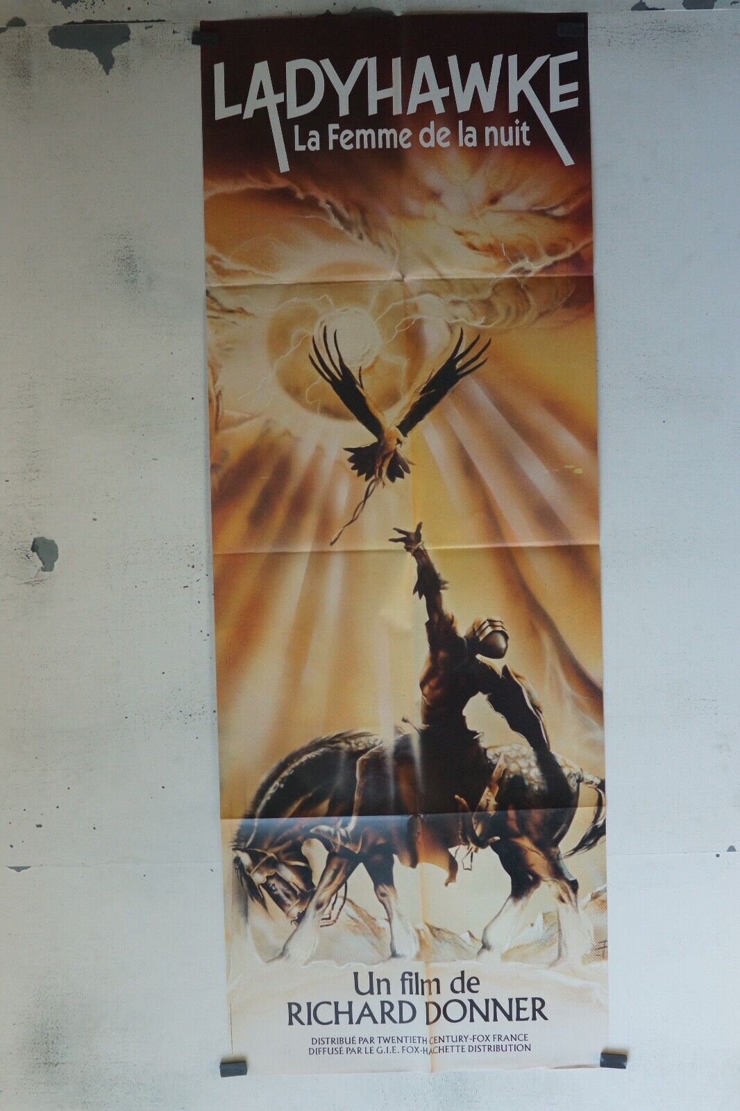LADYHAWKE POSTER ORIGINAL 60x160 RICHARD DONNER