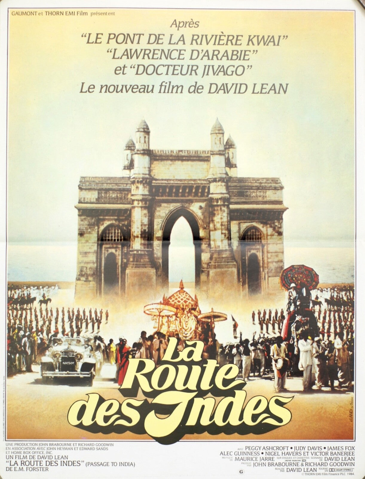 LA ROUTE DES INDES (French Version) (40X60) MOVIE POSTER ORIGINAL