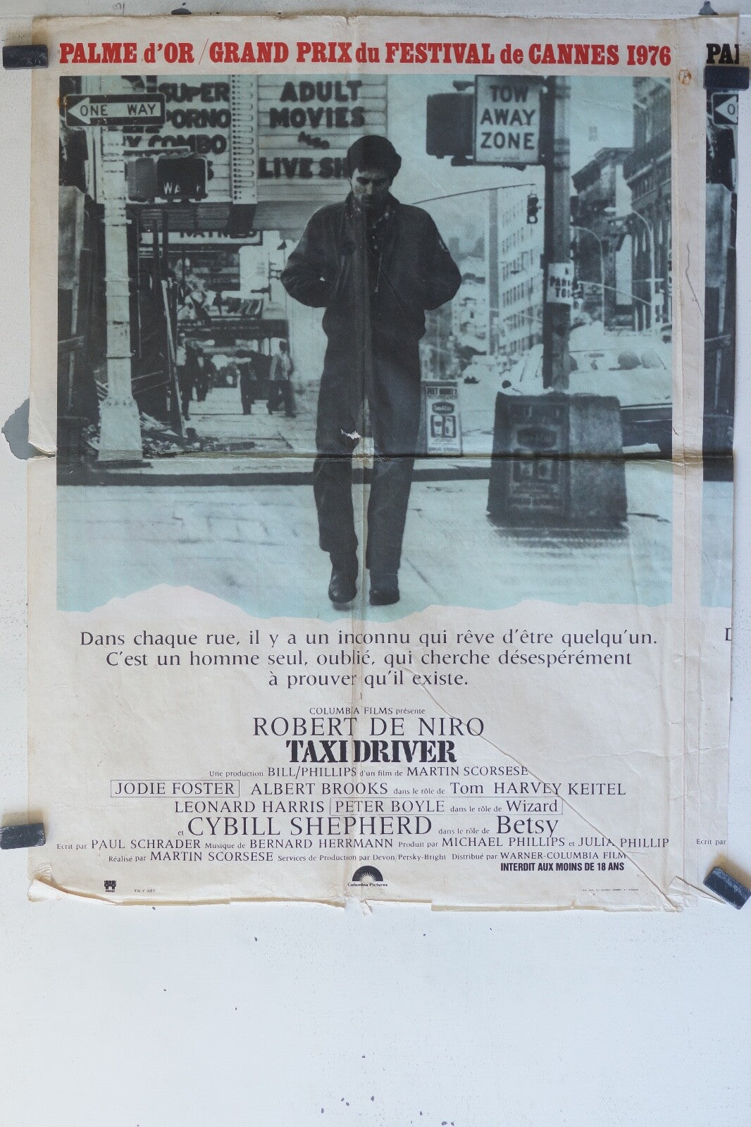 TAXI DRIVER MOVIE POSTER ORIGINAL 60x80 Robert de Niro , Jodie Foster