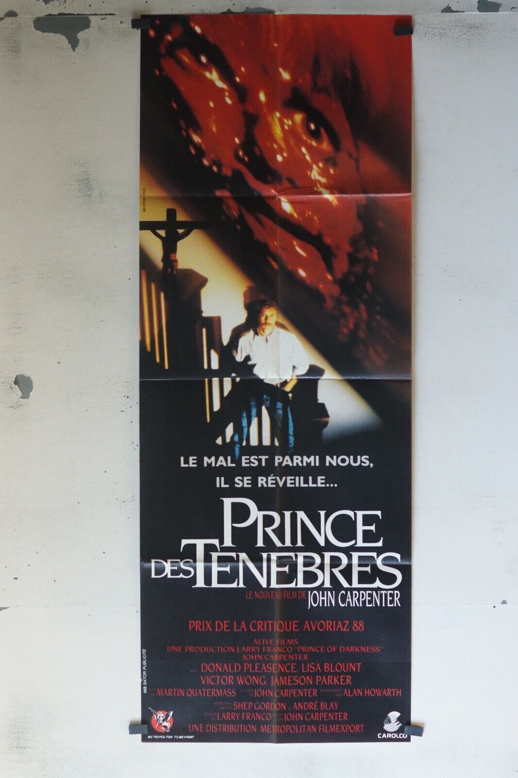 LE PRINCE DES TÉNÉBRES MOVIE POSTER ORIGINAL 60x160 JOHN CARPENTER