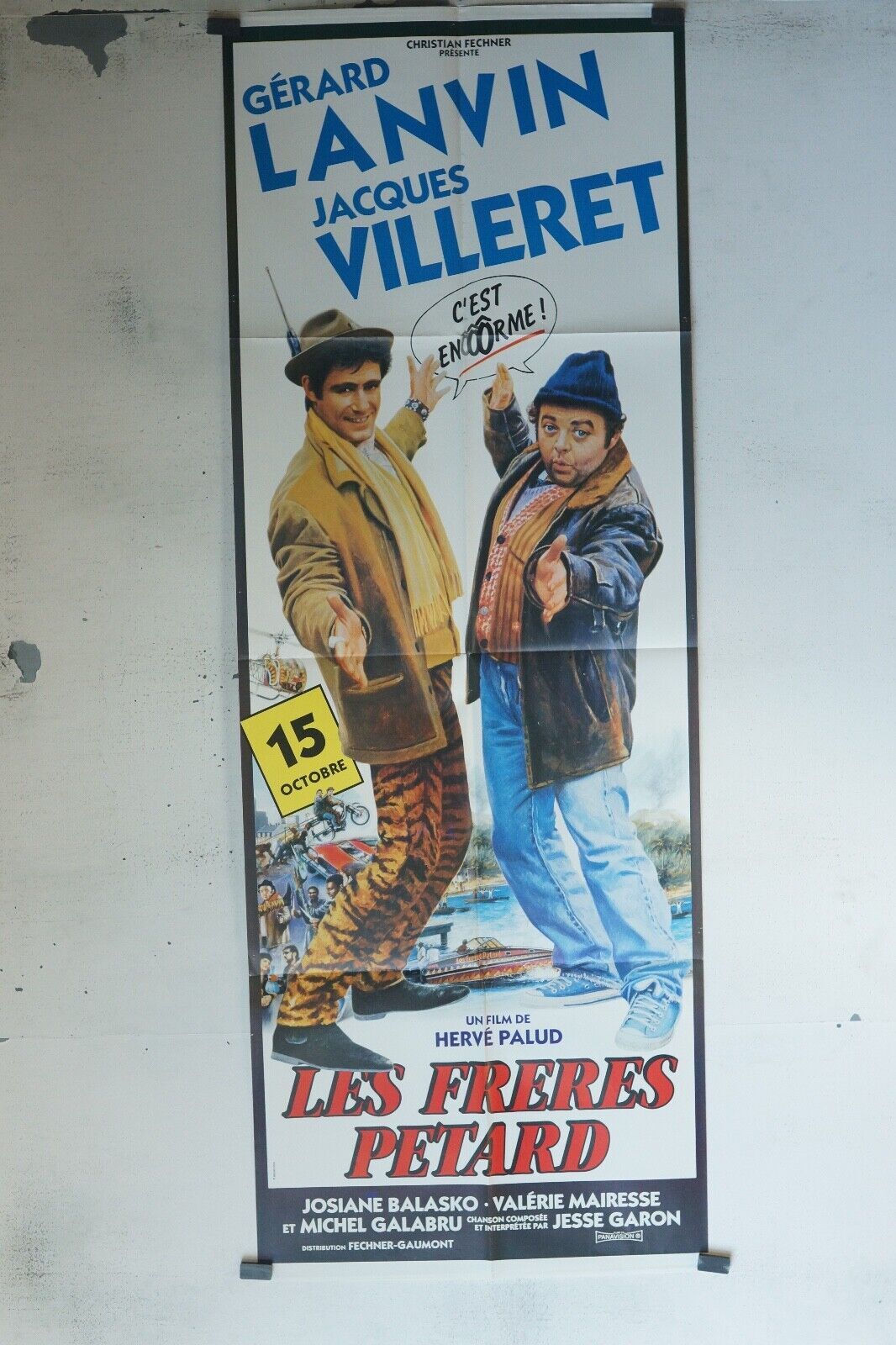 LES FRÈRES PÉTARD POSTER ORIGINAL 60x160 GÉRARD LANVIN
