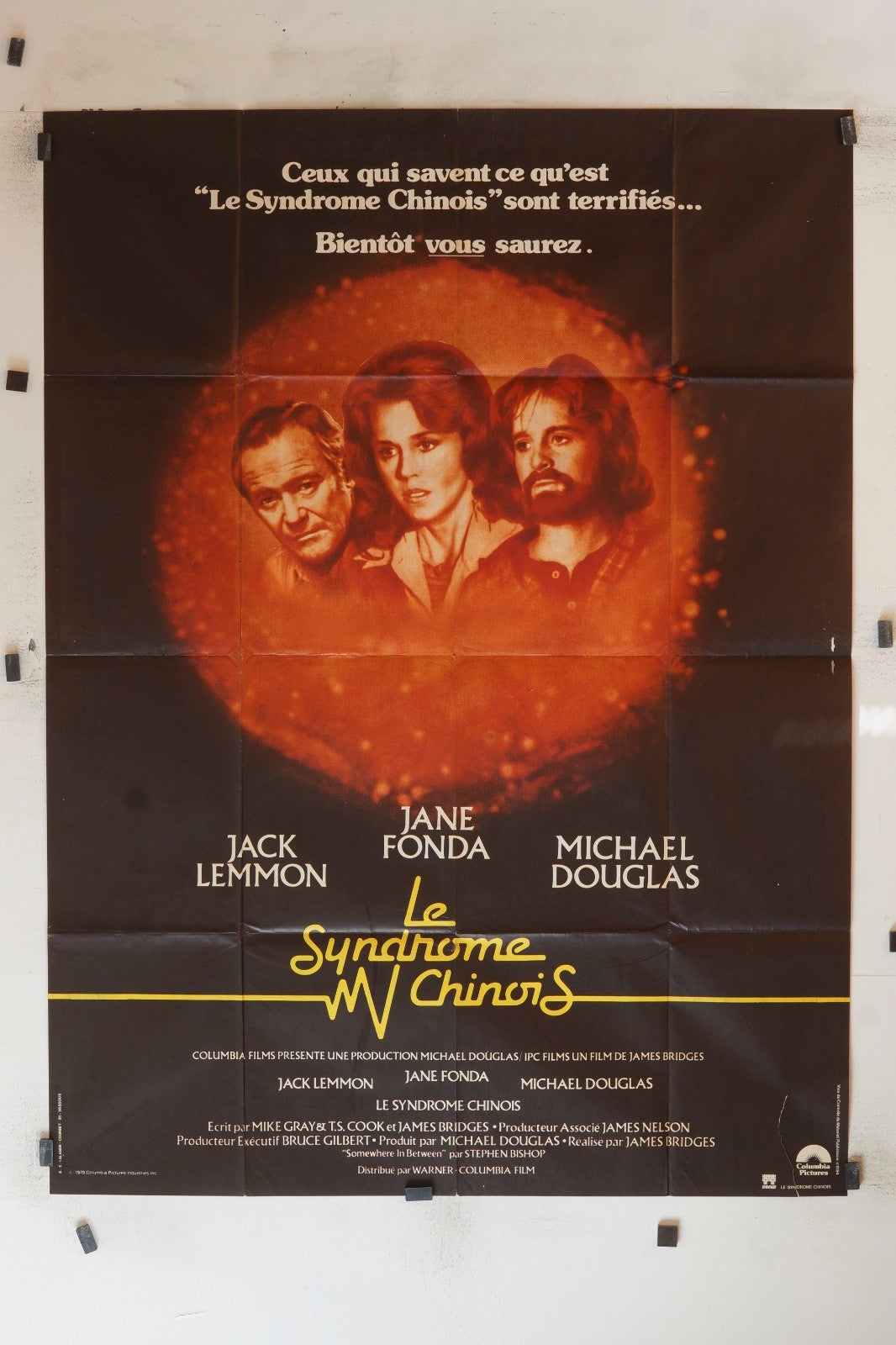 LE SYNDROME CHINOIS JACK LEMMON MOVIE POSTER ORIGINAL 120x160