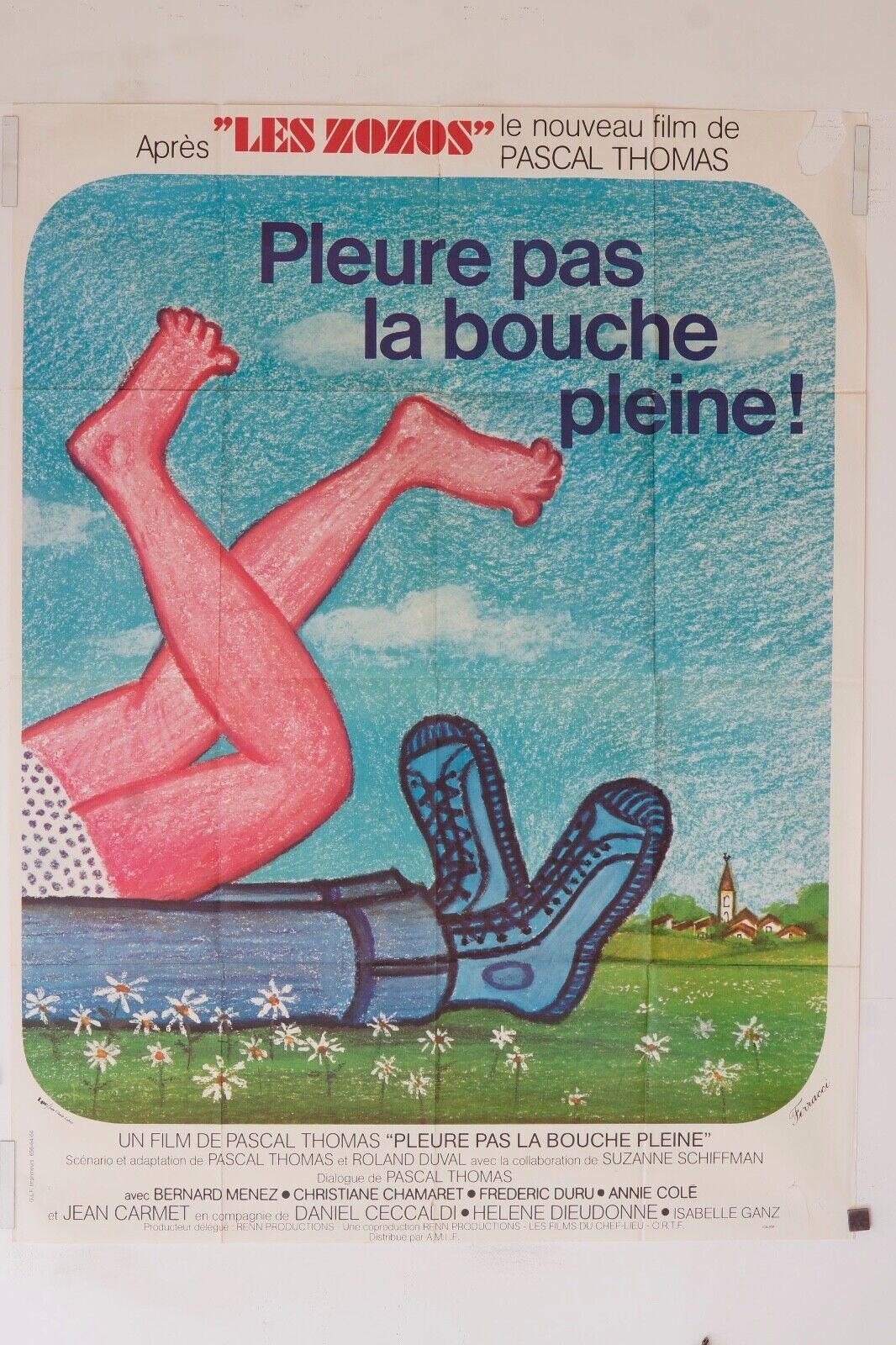 PLEURE PAS LA BOUCHE LA PLEINE MOVIE POSTER ORIGINAL 120x160 BERNARD MERNEZ