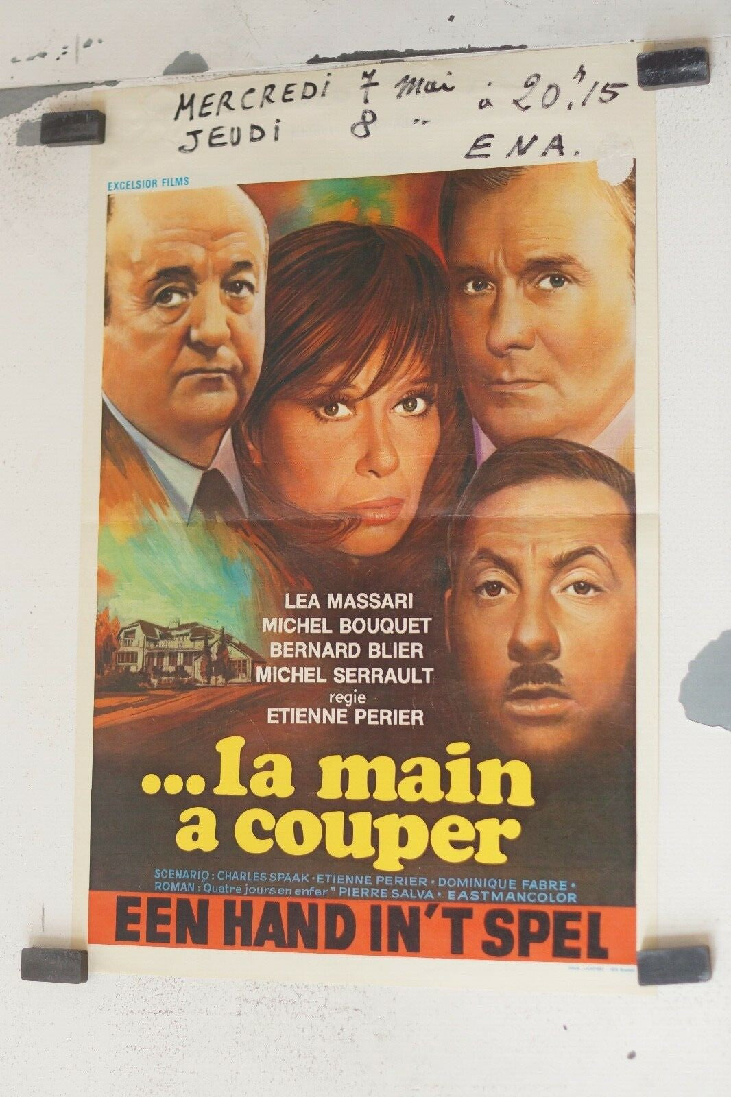 … LA MAIN A COUPER (Belge) ORIGINAL 30x55