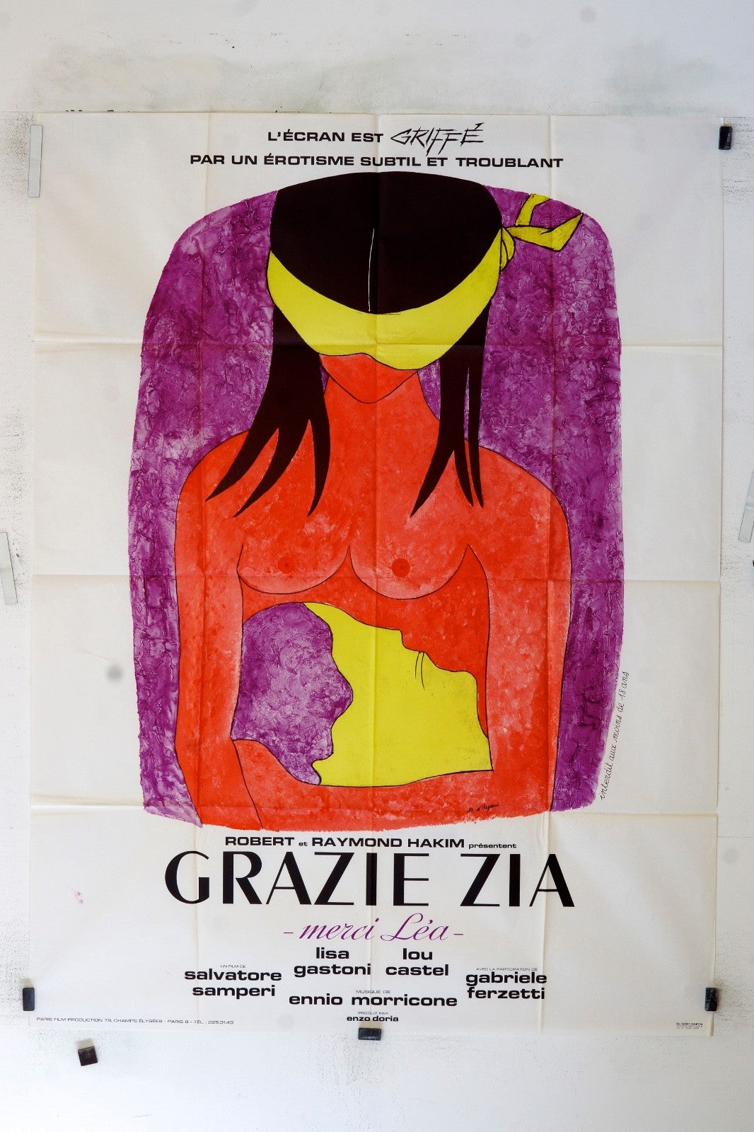 GRAZIE ZIA ROBERT HAKIM MOVIE POSTER ORIGINAL 120x160