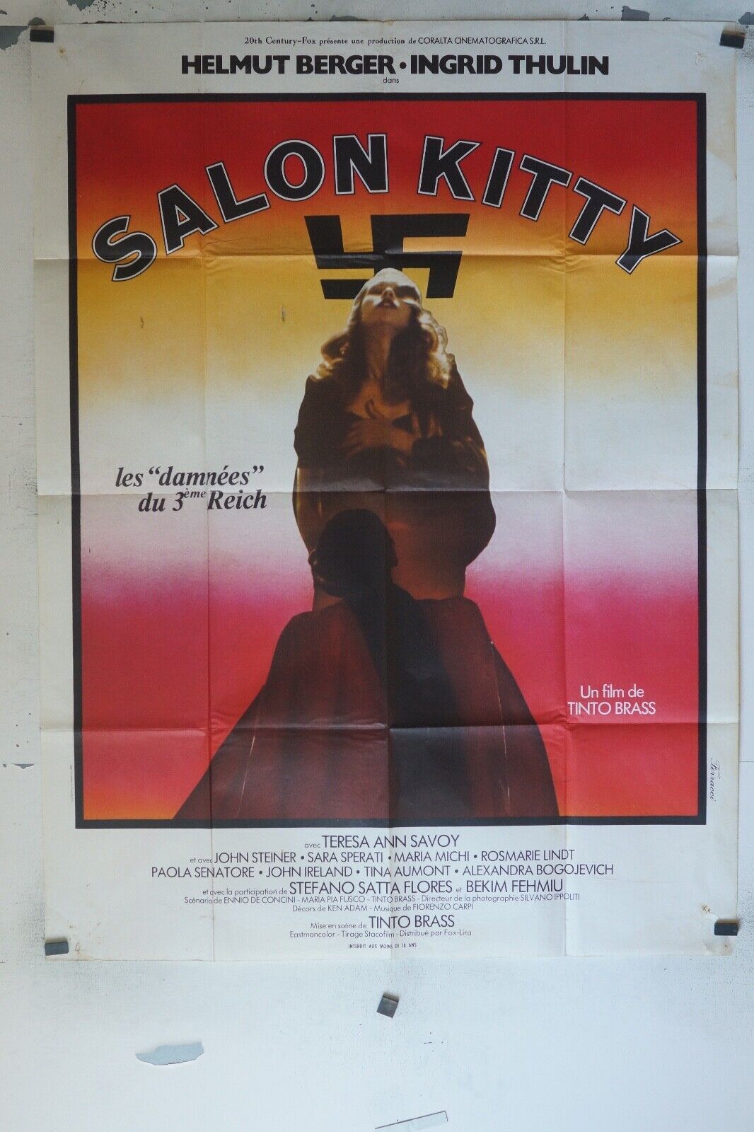 SALON KITTY POSTER ORIGINAL 120x160 HELMUT BERGER