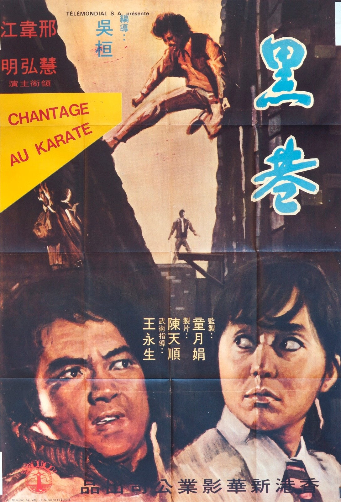 CHANTAGE KARATÉ MOVIE POSTER ORIGINAL 120x160