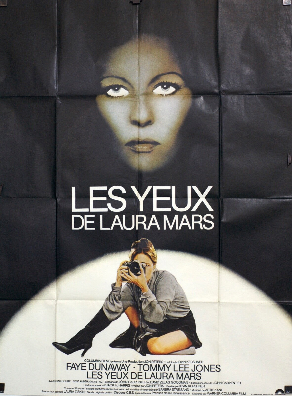 LES YEUX DE LAURA MARS MOVIE POSTER ORIGINAL 120x160 FAYE DUNAWAY