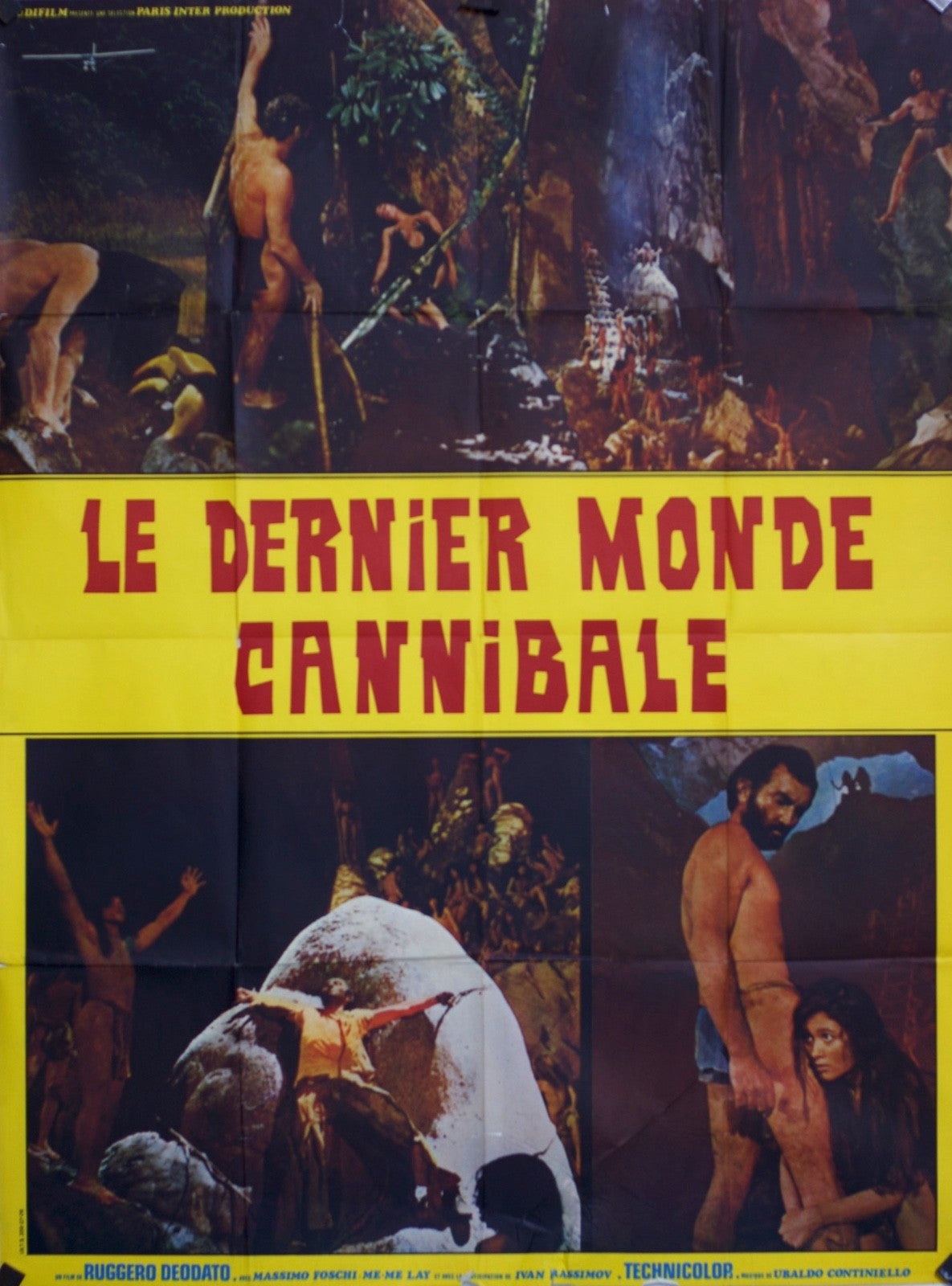 LE DERNIER MONDE CANNIBALE MOVIE POSTER ORIGINAL 120x160