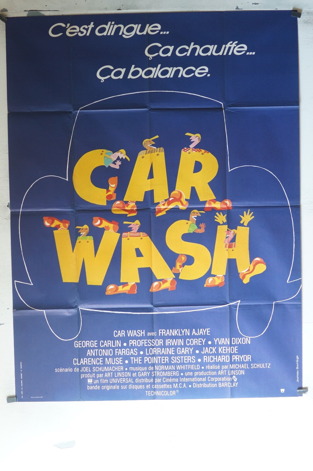 CAR WASH POSTER ORIGINAL120x160 Franklyn Ajaye , George Carlin