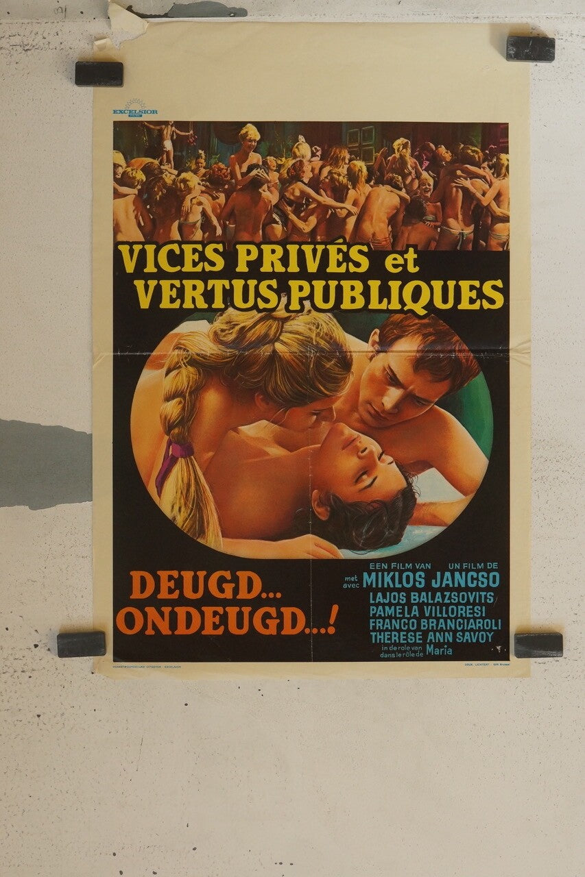 VICES PRIVÉS ET VERTUS PUBLIQUES MOVIE POSTER 36x55 MIKLOS JANCSO