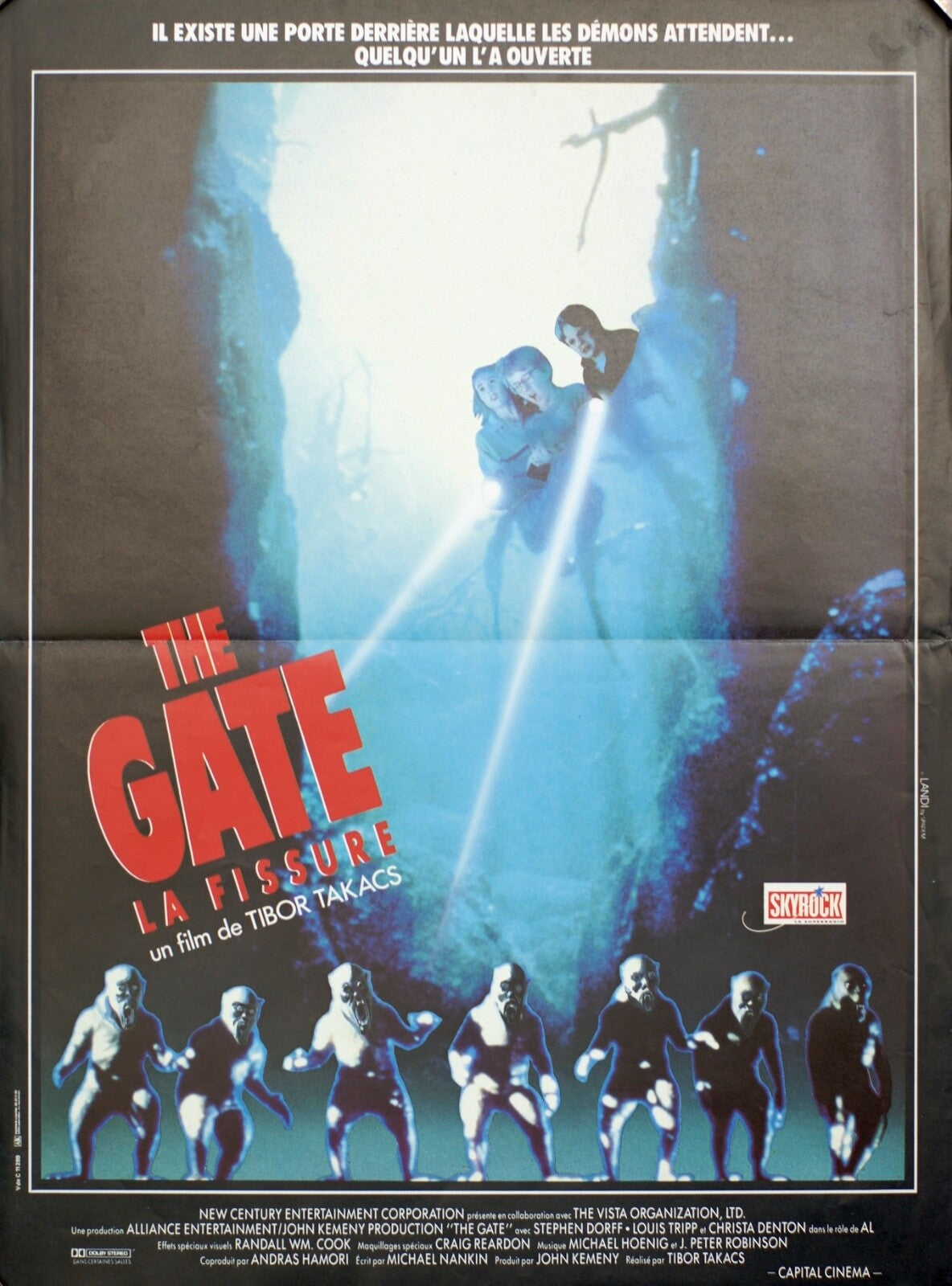 THE GATE / LA FISSURE (French Version) POSTER ORIGINAL, Stephen Dorff