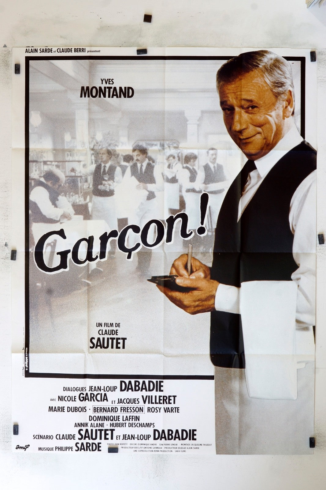 GARÇON YVES MONTANT MOVIE POSTER ORIGINAL 120x160