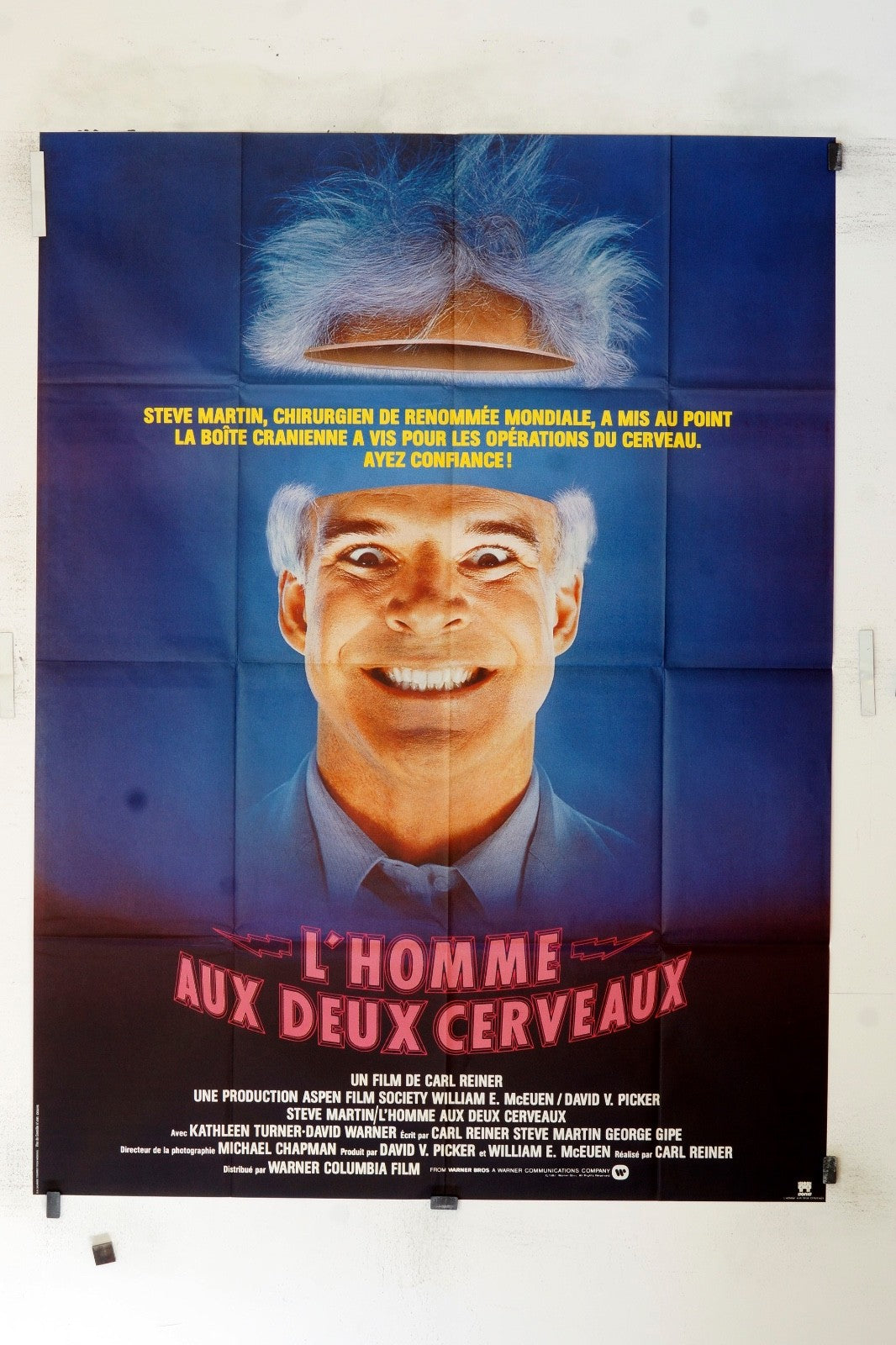 L’HOMME AUX DEUX CERVEAUX CARL REINER MOVIE POSTER ORIGINAL 120x160