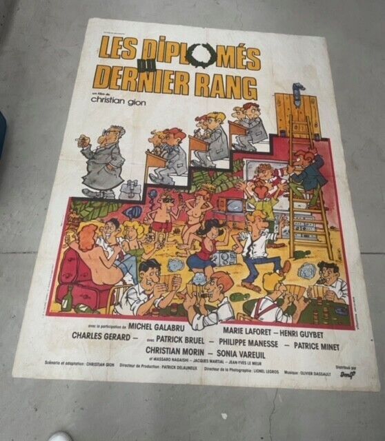 LES DIPLÔMÉS DU DERNIER RANG, CHRISTIAN GION, MOVIE POSTER ORIGINAL 120x160