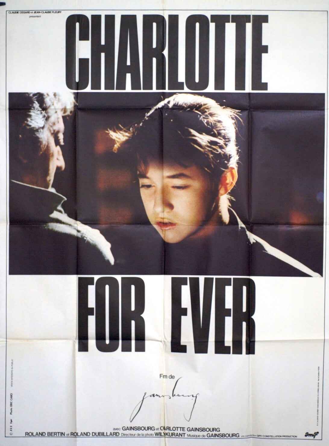 CHARLOTTE FOR EVER MOVIE POSTER ORIGINAL 120x160 GAINSBOURG