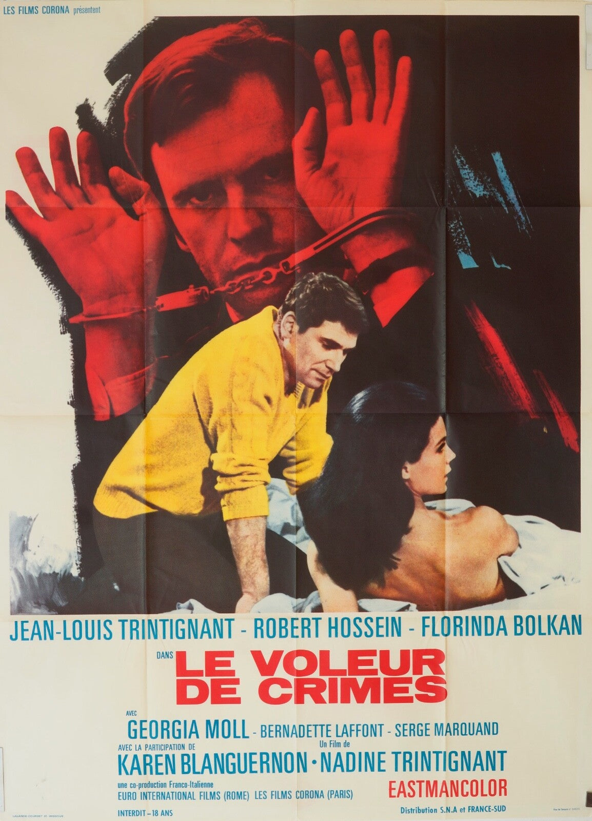 LE VOLEUR DES CRIMES ORIGINAL POSTER (120x160) JEAN LOUIS TRINTIGNANT