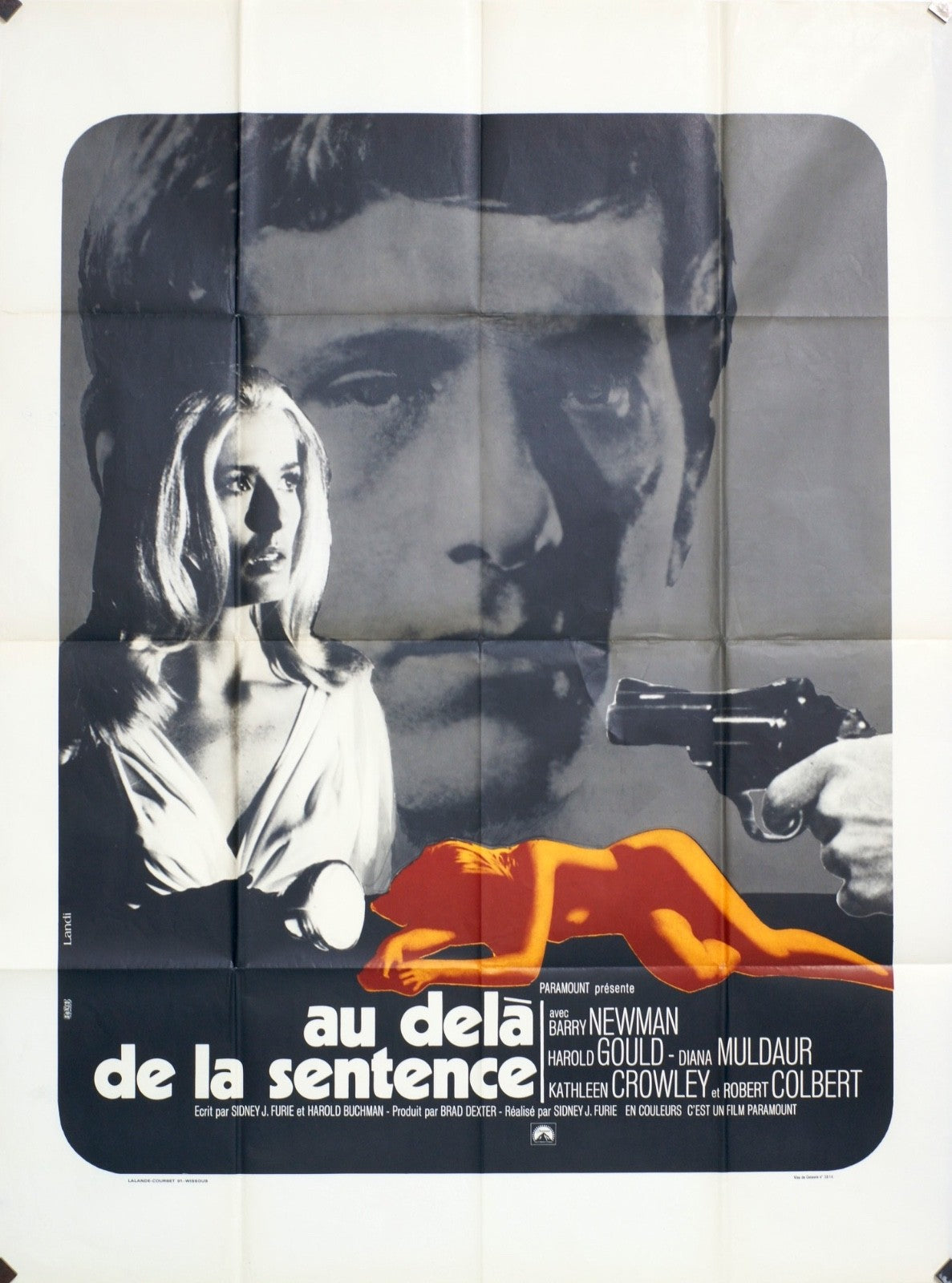 AU DELA DE LA SENTENCE BARRY NEWMAN MOVIE POSTER ORIGINAL 120x160