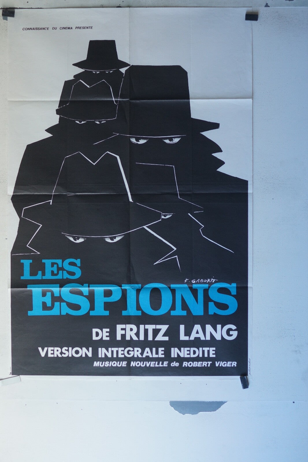 ESPIONS (LES) ORIGINAL MOVIE POSTER 70x100 Willy Fritsch , Gerda Maurus