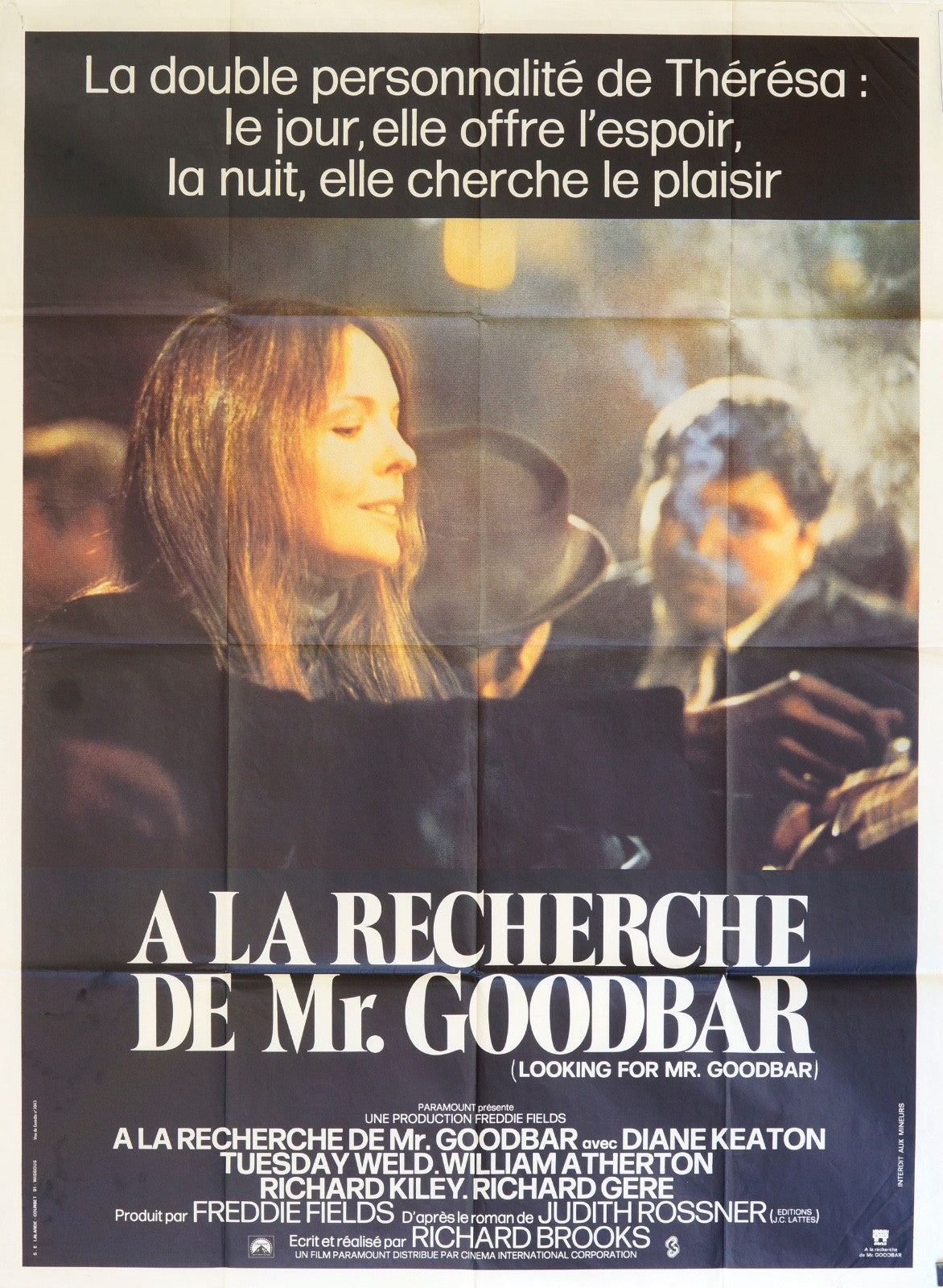 A LA RECHERCHE DE MR GOODBAR DIANE KEATON ORIGINAL MOVIE POSTER 120x160