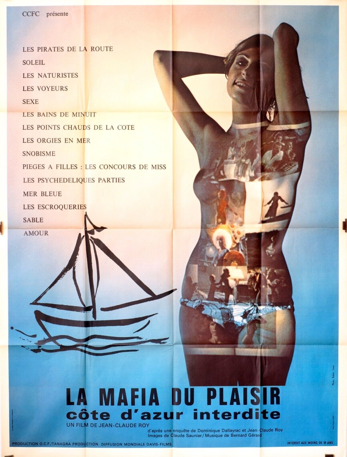 LA MAFIA DU PLAISIR MOVIE POSTER ORIGINAL 120x160