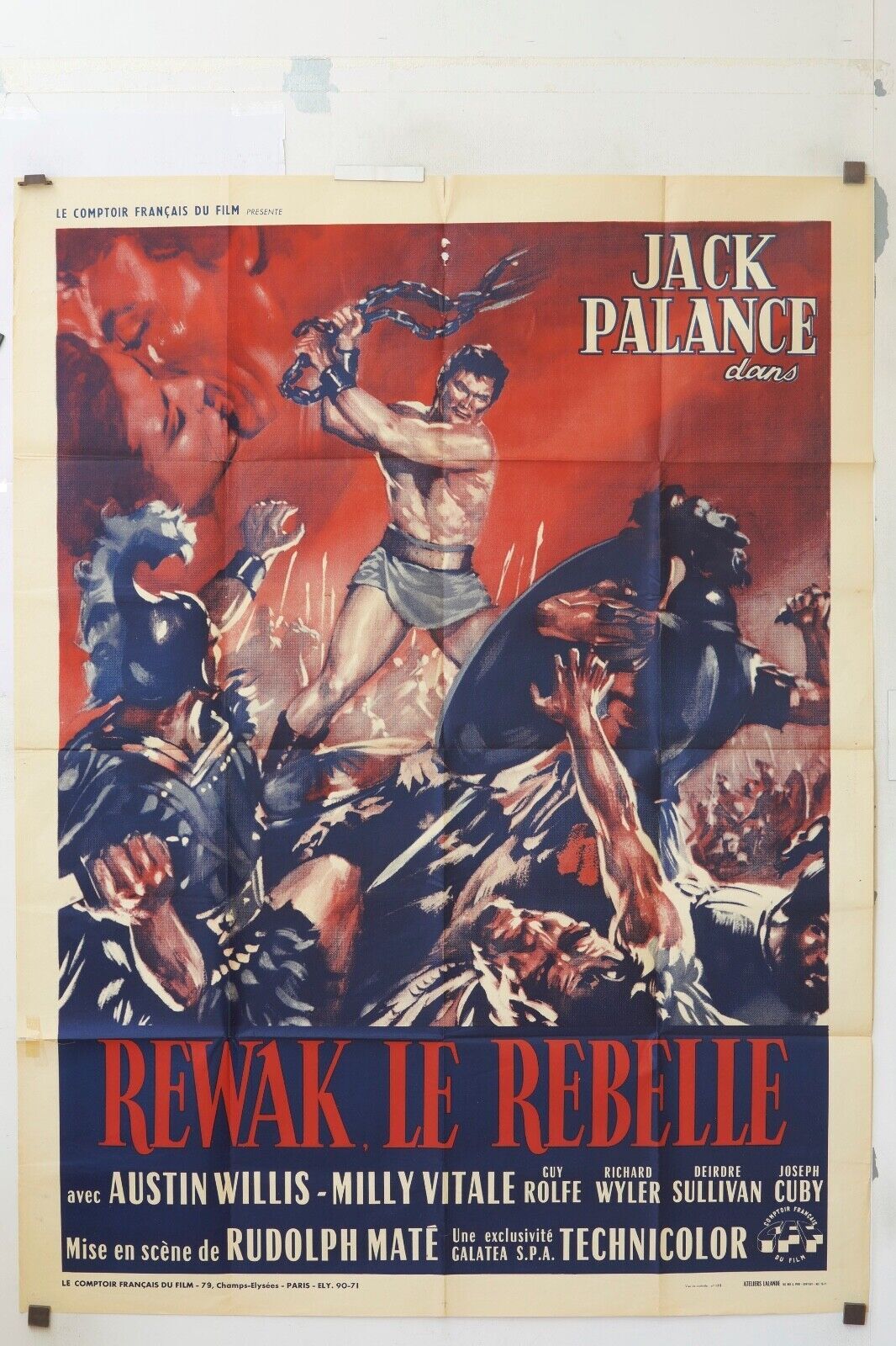 REWAK LE REBELLE MOVIE POSTER ORIGINAL (120x160) AUSTIN WILLIS