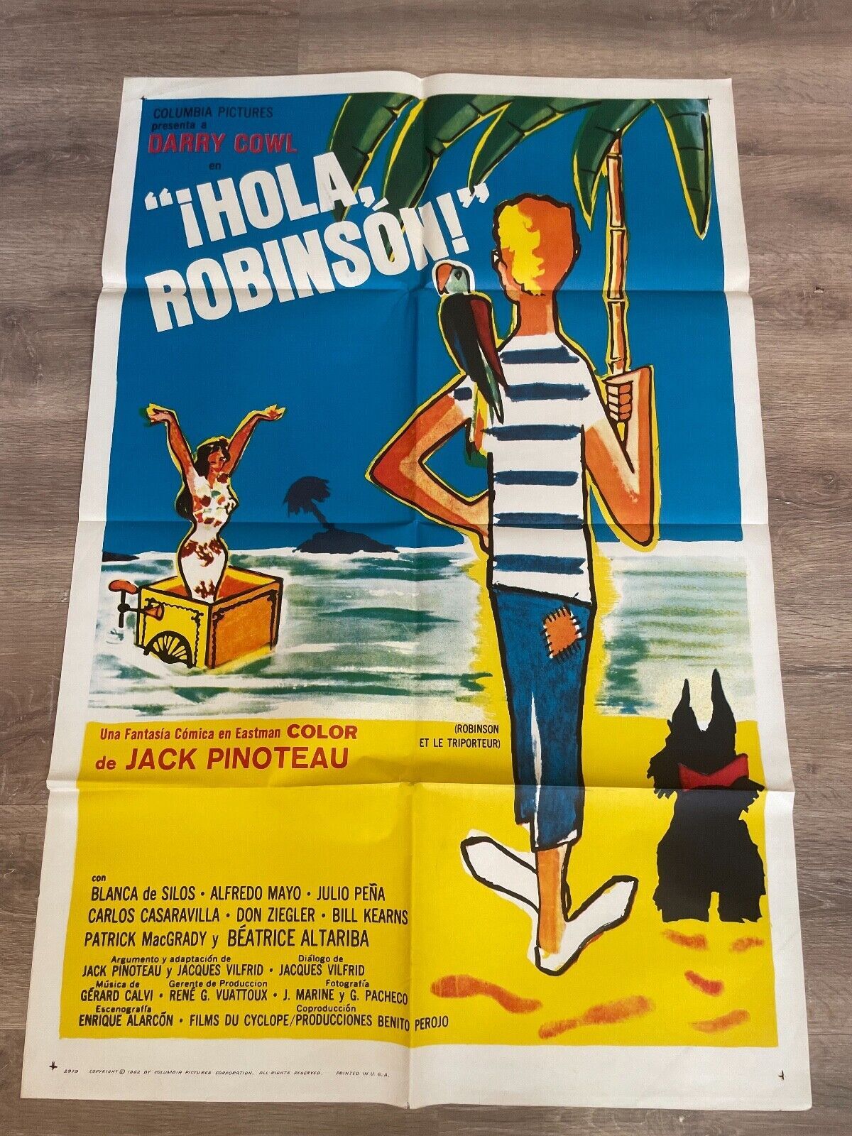 HOLA ROBINSON MOVIE POSTER ORIGINAL VINTAGE (70X100) DARRY COWL