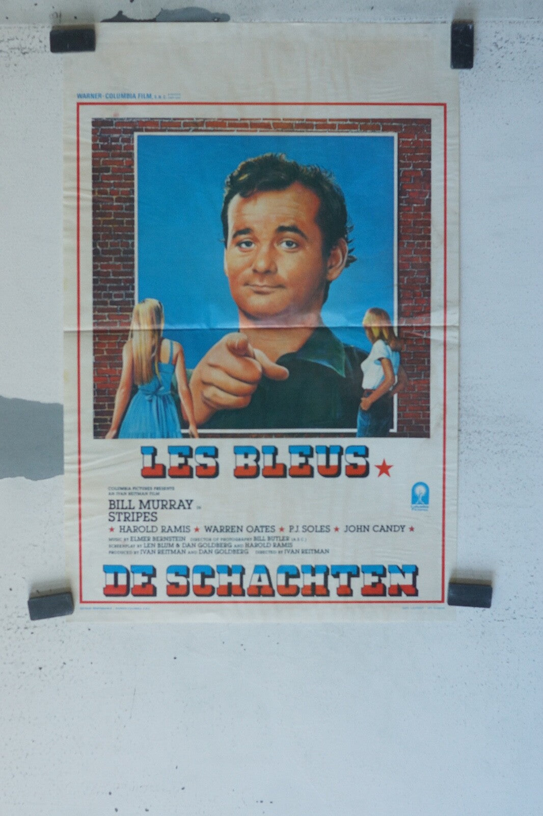 LES BLEUS BELGIUM MOVIE POSTER MOVIE POSTER ORIGINAL 56x37 BILL MURAY