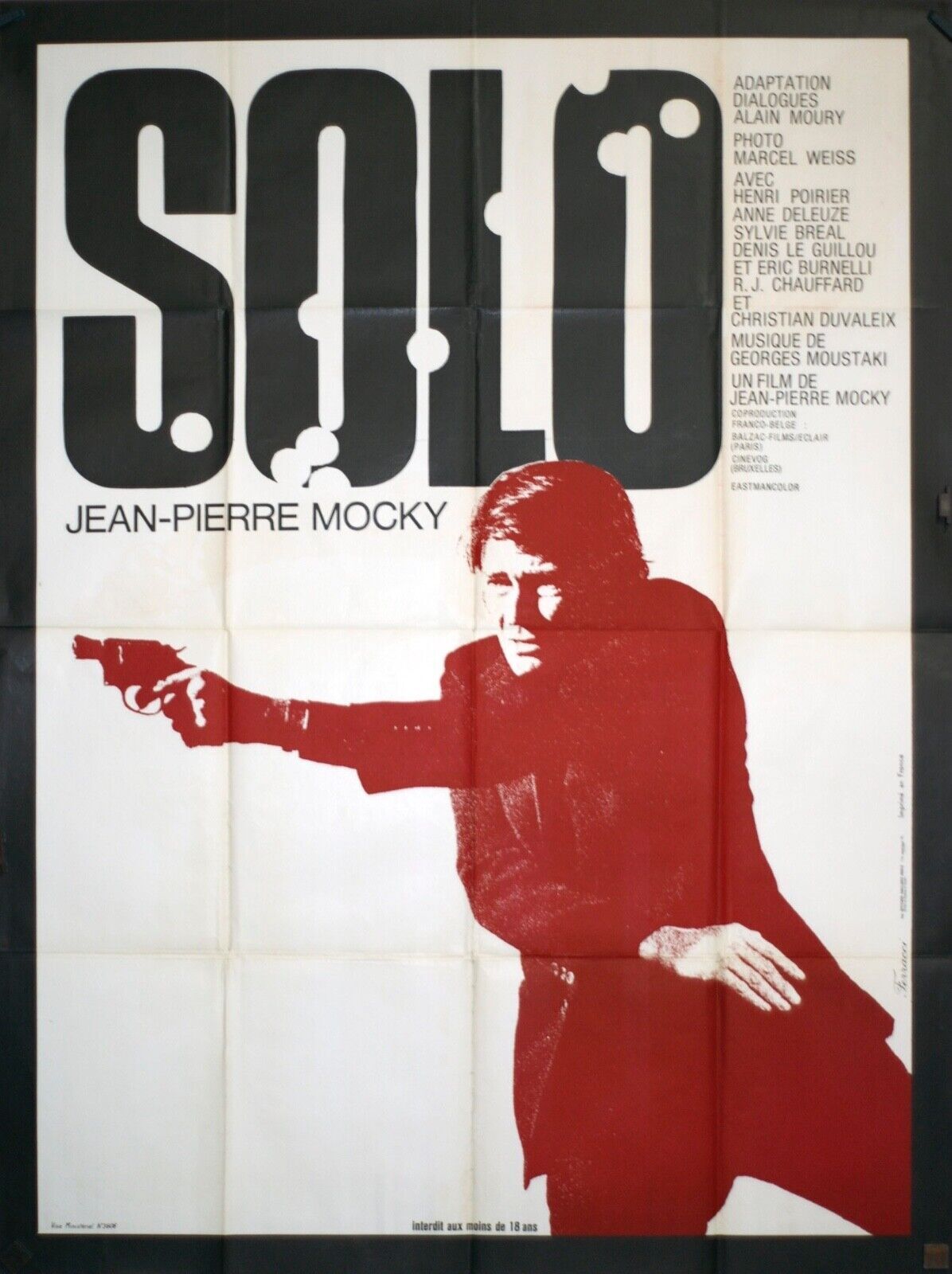 SOLD ORIGINAL MOVIE POSTER 120x160 JEAN-PIERRE MOCKY