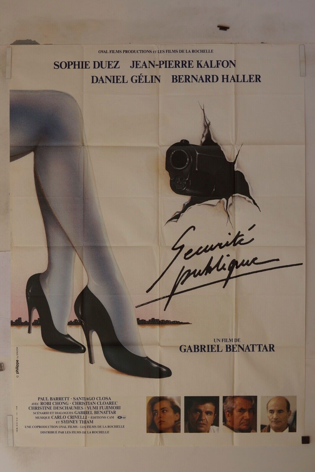 SÉCURITÉ PUBLIQUE MOVIE POSTER ORIGINAL 120x160 SOPHIE DUEZ
