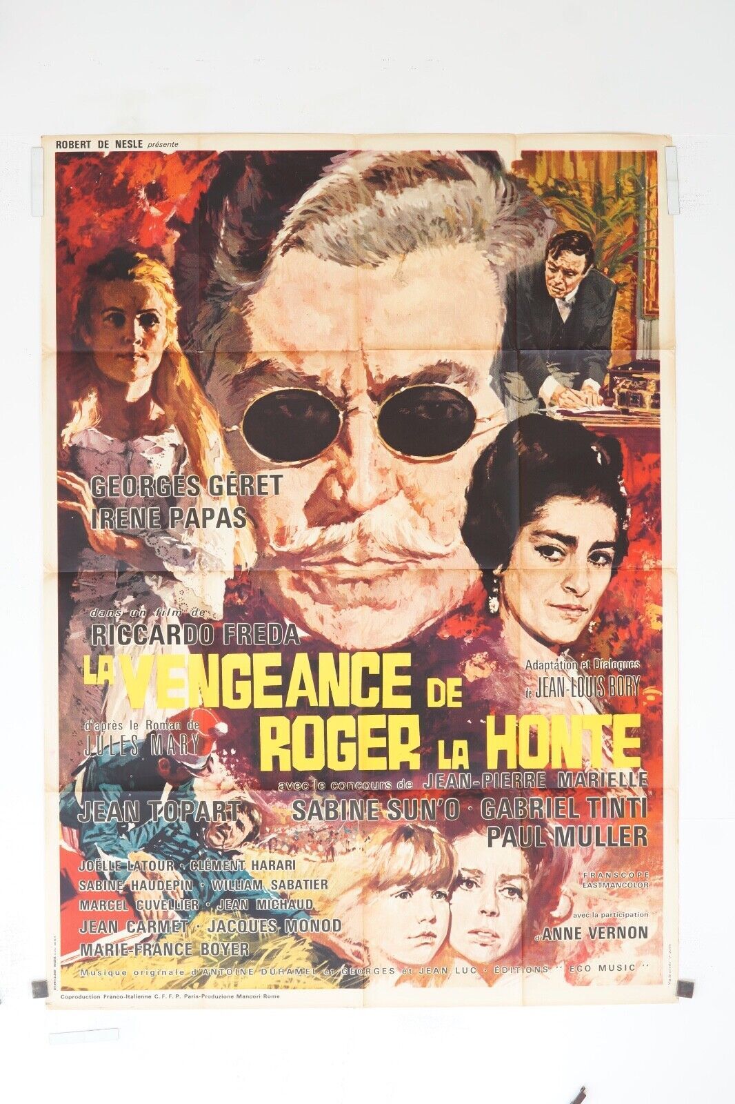 VENGEANCE DE ROGER LA HONTE MOVIE POSTER ORIGINAL 120x160 CLAUDE GIRAUD