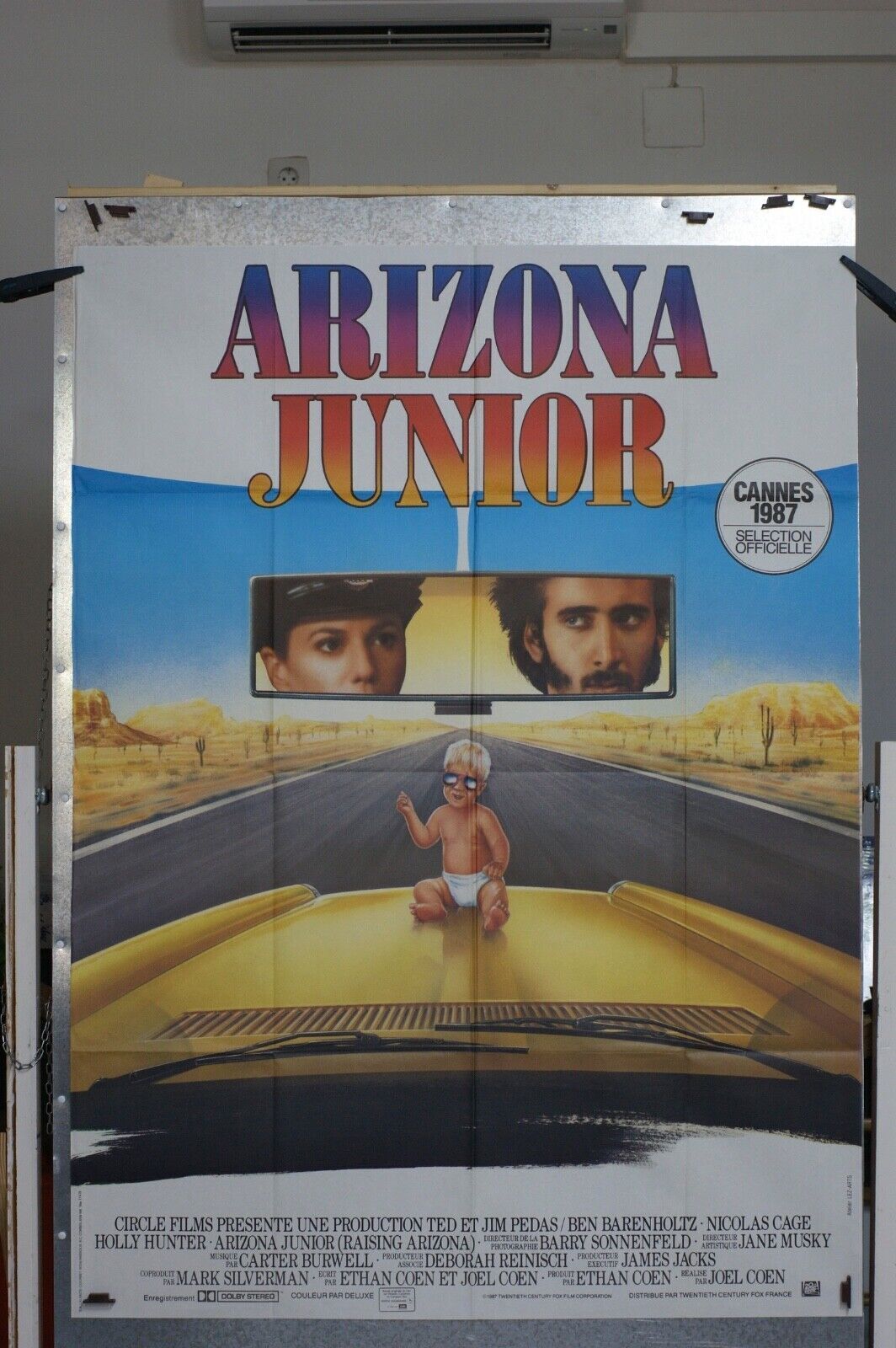 ARIZONA JUNIOR, FESTIVAL CANNES 1987 ORIGINAL MOVIE POSTER 120x160 NICOLAS CAGE