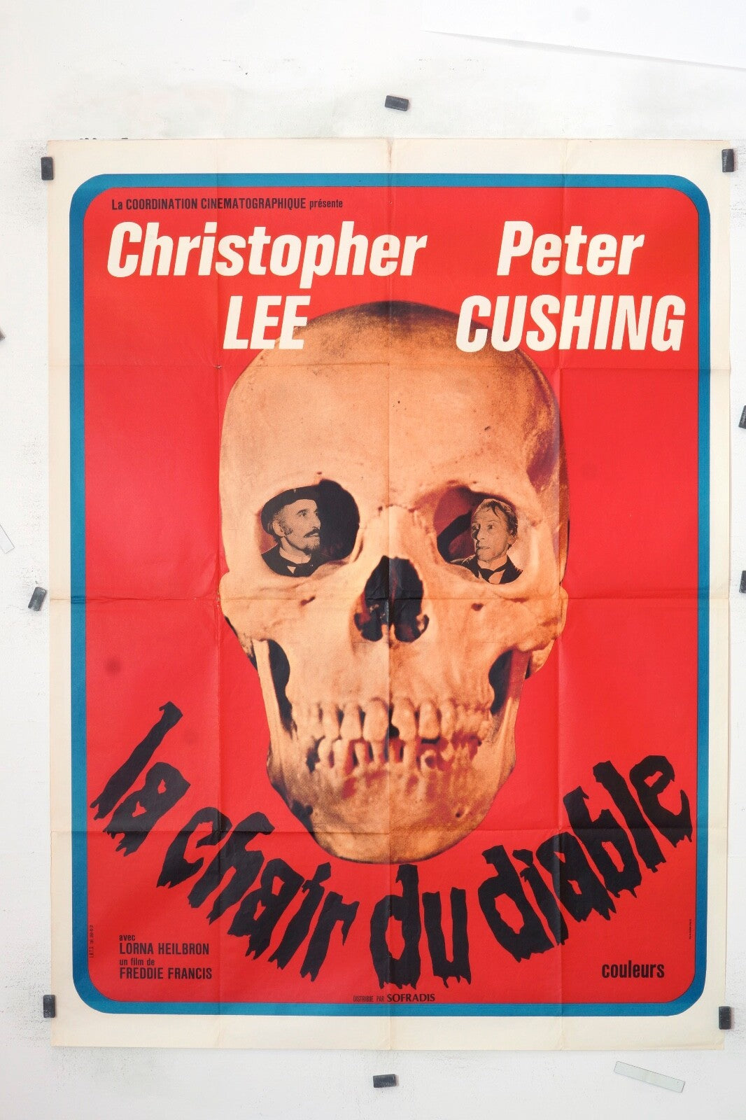 LA CHAIR DU DIABLE CHRISTOPHER LEE MOVIE POSTER ORIGINAL 120x160