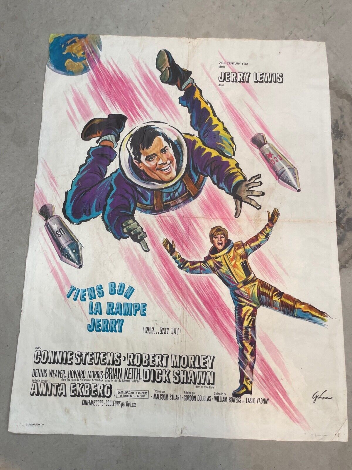 TIENS BON LA RAMPE JERRY MOVIE POSTER ORIGINAL (60X80) RICHARD DREYFFUS